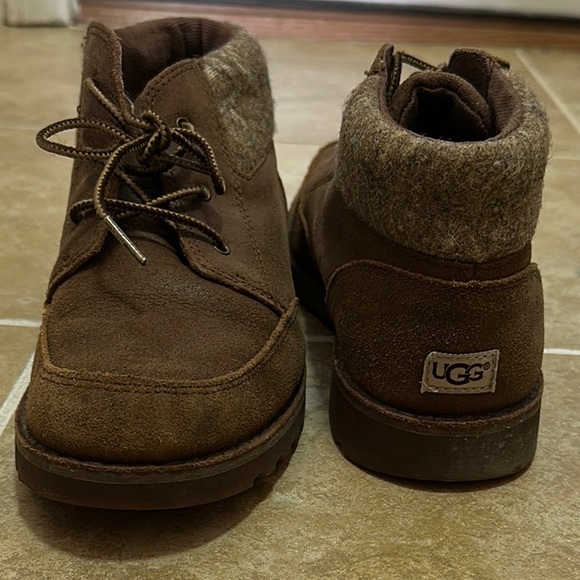 UGG Brown Chukka Boots with Suede Finish - Picture 1 of 6